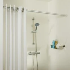 Sealskin Douchegordijnstang Seallux Verstelbaar Aluminium 125-220 Cm -Badkamer Verkoop Winkel 123 2775