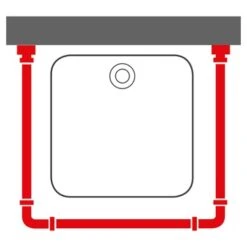 Sealskin Douchegordijnstang Seallux Combi Wit -Badkamer Verkoop Winkel 123 2810