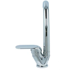 OK Keukenkraan Met Hoog Gebogen Uitloop En Hendel Chroom -Badkamer Verkoop Winkel 123 2834