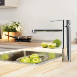 Grohe Keukenkraan Wave Cosmopolitan Met Hendel Chroom -Badkamer Verkoop Winkel 123 2848