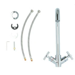 Aqualino Keukenkraan Ceronda 2-knops Chroom -Badkamer Verkoop Winkel 123 2885