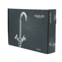 Aqualino Keukenkraan Ceronda 2-knops Chroom -Badkamer Verkoop Winkel 123 2886