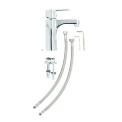 Atlantic Wastafelkraan Parker Met Hendel Chroom -Badkamer Verkoop Winkel 123 2975