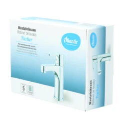Atlantic Wastafelkraan Parker Met Hendel Chroom -Badkamer Verkoop Winkel 123 2976