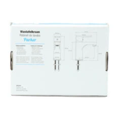 Atlantic Wastafelkraan Parker Met Hendel Chroom -Badkamer Verkoop Winkel 123 2977