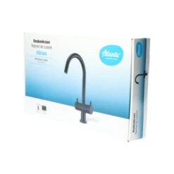 Atlantic Keukenkraan Adrian 2-knops Zwart -Badkamer Verkoop Winkel 123 2987