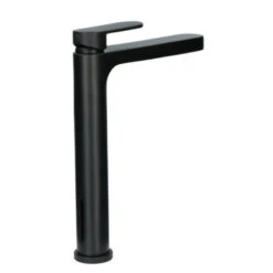 Absolut Wastafelkraan Iode Hoge Uitloop Met Hendel En Waste Zwart -Badkamer Verkoop Winkel 123 3004