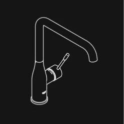 GROHE Keukenkraan Essence L-size Met Hendel Chroom 14 GROHE Keukenkraan Essence L-size Met Hendel Chroom -Badkamer Verkoop Winkel 123 3022