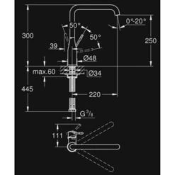 GROHE Keukenkraan Essence L-size Met Hendel Chroom 15 GROHE Keukenkraan Essence L-size Met Hendel Chroom -Badkamer Verkoop Winkel 123 3023