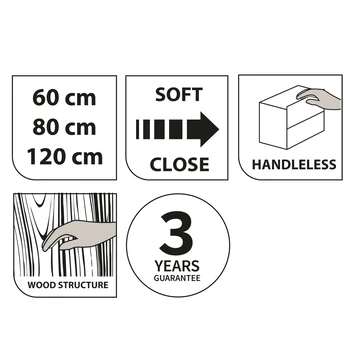 Tiger Reverse Meubelset 2x60 Cm Met 4 Lades Naturel Eik / Mat Wit Inclusief 2 Quadro Wastafels Hoogglans Wit 10 Tiger Reverse Meubelset 2x60 Cm Met 4 Lades Naturel Eik / Mat Wit Inclusief 2 Quadro Wastafels Hoogglans Wit - Afbeelding 8