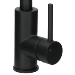 Handson Keukenkraan Olivier Met Hendel Mat Zwart 24 Handson Keukenkraan Olivier Met Hendel Mat Zwart -Badkamer Verkoop Winkel 123 3134