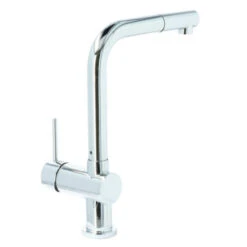 Atlantic Keukenkraan Stephen Met Hendel En Uittrekbare Sproeikop Chroom -Badkamer Verkoop Winkel 123 3144