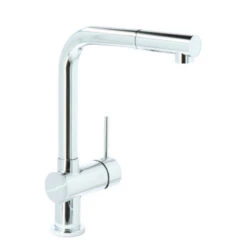 Atlantic Keukenkraan Stephen Met Hendel En Uittrekbare Sproeikop Chroom -Badkamer Verkoop Winkel 123 3146