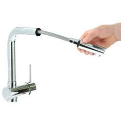 Atlantic Keukenkraan Stephen Met Hendel En Uittrekbare Sproeikop Chroom -Badkamer Verkoop Winkel 123 3150