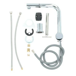 Atlantic Keukenkraan Stephen Met Hendel En Uittrekbare Sproeikop Chroom -Badkamer Verkoop Winkel 123 3151