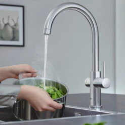 Grohe Red Compact Keukenkraan Met C-uitloop En 4 Liter Kokend Water Boiler Chroom -Badkamer Verkoop Winkel 123 3214