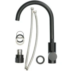 Atlantic Keukenkraan Colin Met Hendel Zwart 24 Atlantic Keukenkraan Colin Met Hendel Zwart -Badkamer Verkoop Winkel 123 3229