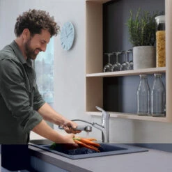 Hansgrohe Keukenkraan Focus M43 Met Hendel En Uittrekbare Sproeikop Chroom 150 -Badkamer Verkoop Winkel 123 3252