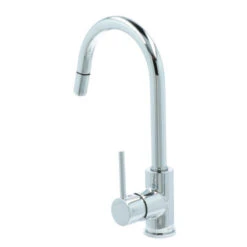 Atlantic Keukenkraan Jeremy Met Hendel En Uittrekbare Sproeikop Chroom -Badkamer Verkoop Winkel 123 3271