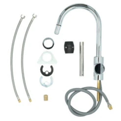 Atlantic Keukenkraan Jeremy Met Hendel En Uittrekbare Sproeikop Chroom -Badkamer Verkoop Winkel 123 3280