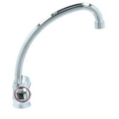 Handson Keukenkraan Thomas 2-knops Chroom Met Uitloop 235mm -Badkamer Verkoop Winkel 123 3324