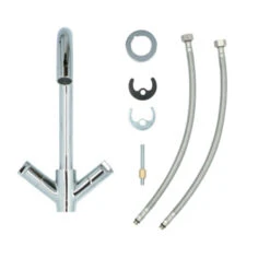 Aqualino Keukenkraan Fortore 2-knops Chroom -Badkamer Verkoop Winkel 123 3384