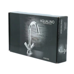 Aqualino Keukenkraan Fortore 2-knops Chroom -Badkamer Verkoop Winkel 123 3385