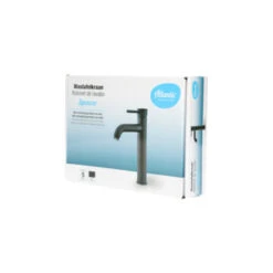 Atlantic Wastafelkraan Spencer Met Hendel Zwart -Badkamer Verkoop Winkel 123 3414