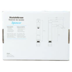 Atlantic Wastafelkraan Spencer Met Hendel Chroom 23 Atlantic Wastafelkraan Spencer Met Hendel Chroom -Badkamer Verkoop Winkel 123 3428