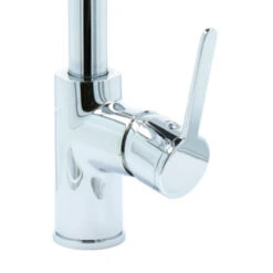 Atlantic Wastafelkraan Micah Met Hendel Chroom -Badkamer Verkoop Winkel 123 3439