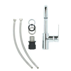 Atlantic Wastafelkraan Micah Met Hendel Chroom -Badkamer Verkoop Winkel 123 3441