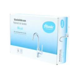 Atlantic Wastafelkraan Micah Met Hendel Chroom -Badkamer Verkoop Winkel 123 3442