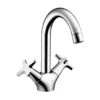 Hansgrohe Wastafelkraan MySport Fina 2-knops Chroom 1 Hansgrohe Wastafelkraan MySport Fina 2-knops Chroom -Badkamer Verkoop Winkel 123 3451