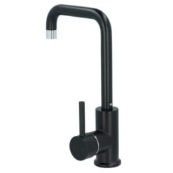 Absolut Wastafelkraan Haiti Met Hendel En Pop-up Afvoerplug Zwart -Badkamer Verkoop Winkel 123 3474