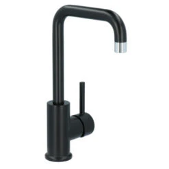 Absolut Wastafelkraan Haiti Met Hendel En Pop-up Afvoerplug Zwart -Badkamer Verkoop Winkel 123 3478