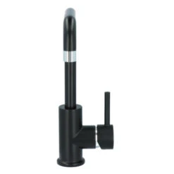 Absolut Wastafelkraan Haiti Met Hendel En Pop-up Afvoerplug Zwart -Badkamer Verkoop Winkel 123 3479