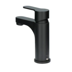 Atlantic Wastafelkraan Parker Met Hendel Zwart -Badkamer Verkoop Winkel 123 3491