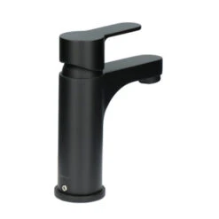 Atlantic Wastafelkraan Parker Met Hendel Zwart -Badkamer Verkoop Winkel 123 3493