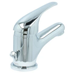 OK Wastafelkraan Met Hendel En Waste Chroom -Badkamer Verkoop Winkel 123 3508