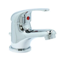 OK Wastafelkraan Met Hendel En Waste Chroom -Badkamer Verkoop Winkel 123 3510