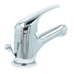 OK Wastafelkraan Met Hendel En Waste Chroom -Badkamer Verkoop Winkel 123 3513