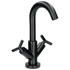 Absolut Wastafelkraan Post 2-knops Zwart -Badkamer Verkoop Winkel 123 3528