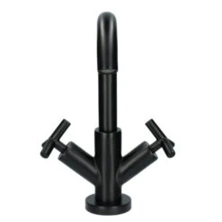 Absolut Wastafelkraan Post 2-knops Zwart -Badkamer Verkoop Winkel 123 3529