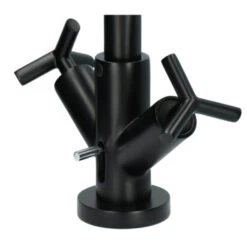 Absolut Wastafelkraan Post 2-knops Zwart -Badkamer Verkoop Winkel 123 3532