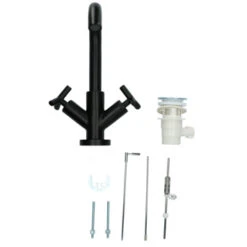 Absolut Wastafelkraan Post 2-knops Zwart -Badkamer Verkoop Winkel 123 3533