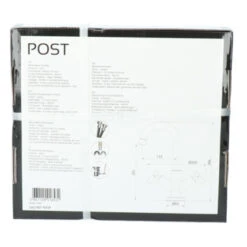 Absolut Wastafelkraan Post 2-knops Zwart -Badkamer Verkoop Winkel 123 3535