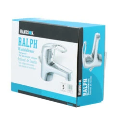 Handson Wastafelkraan Ralph Met Waste Chroom -Badkamer Verkoop Winkel 123 3580