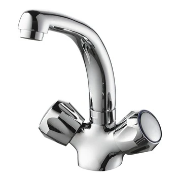 Handson Wastafelkraan Thomas 2-knops Chroom 3 Handson Wastafelkraan Thomas 2-knops Chroom