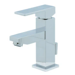 Aqualino Wastafelkraan Panaro Met Hendel En Waste Chroom