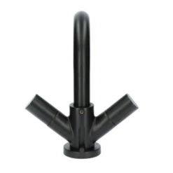 Aqualino Wastafelkraan Fortore 2-knops Met Waste Zwart -Badkamer Verkoop Winkel 123 3613